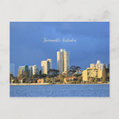 Fremantle, Skyline Australiens Postkarte (Vorderseite)