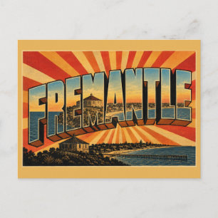 Fremantle WA Australien Historische Hafenstadt Kun Postkarte
