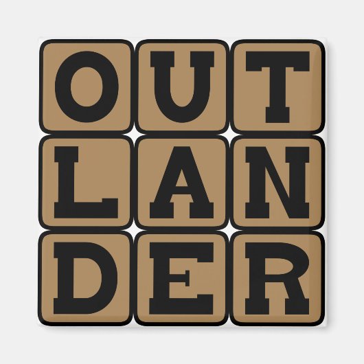 Fremde, Ausländer oder Fremde Magnet (Vorne)