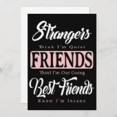 Fremde denken, ich bin still und Freunde denken, d (Vorne/Hinten)