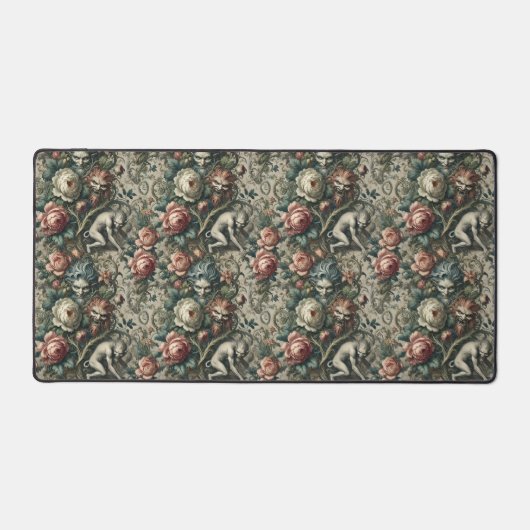 Fremde im Park at Night - Gotisch Viktorianisch Schreibtischunterlage (Vorderseite)