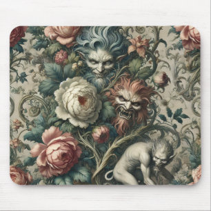 Fremde im Park bei Nacht – Gothic Victorian Mousepad