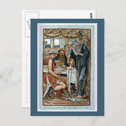 Fremde unterhalten, postkarte (Vorne/Hinten)