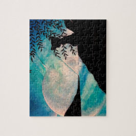 Fremder auf diesem Planetenpuzzlespiel Puzzle