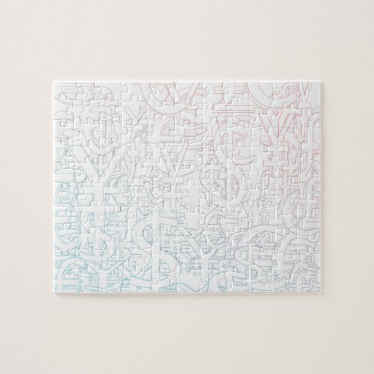 Fremder Geldumtausch-Börse als Konzept Puzzle (Horizontal)