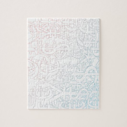 Fremder Geldumtausch-Börse als Konzept Puzzle (Vertikal)