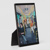 Fremder im Bus Gemälde von Alfred Fox Fotoplatte (Seite)