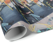 Fremder im Bus Gemälde von Alfred Fox Geschenkpapier (Rolleneckpunkt)