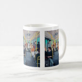 Fremder im Bus Gemälde von Alfred Fox Kaffeetasse (VorderseiteRechts)