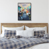Fremder im Bus Gemälde von Alfred Fox Leinwanddruck (Insitu (Schlafzimmer))