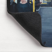 Fremder im Bus Gemälde von Alfred Fox Mousepad (Ecke)