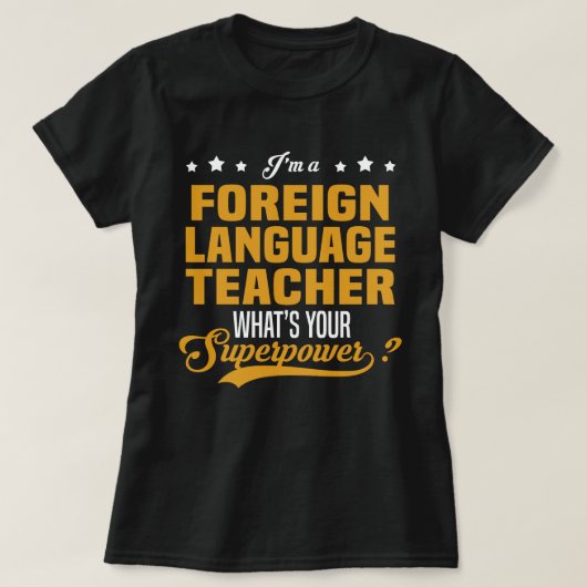 Fremdsprachenlehrer T-Shirt (Design vorne)