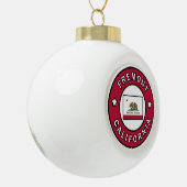 Fremont California Keramik Kugel-Ornament (Links)