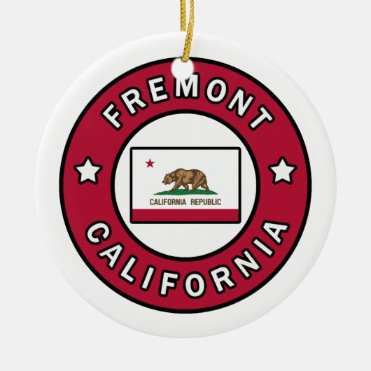 Fremont California Keramik Ornament (Vorne)