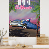 Fremont California Reiseplakat Poster (Küche)