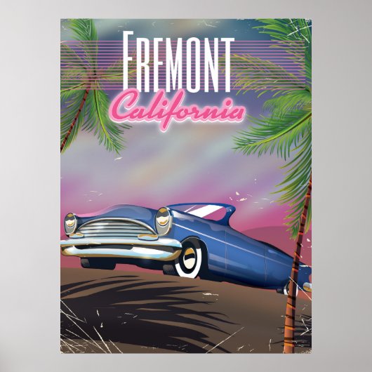 Fremont California Reiseplakat Poster (Vorne)