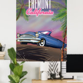 Fremont California Reiseplakat Poster (Heimbüro)