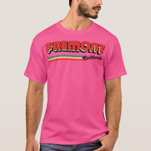 Fremont California Retro Typografie Apparel T-Shirt