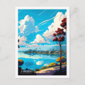 Fremont California Vintage Illustration Postkarte (Vorderseite)