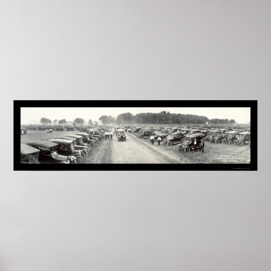 Fremont, NE Auto Foto 1916 anzeigen Poster (Vorne)