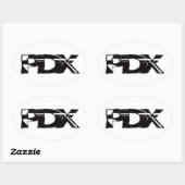 Fremont PDX Ovaler Aufkleber (Blatt)