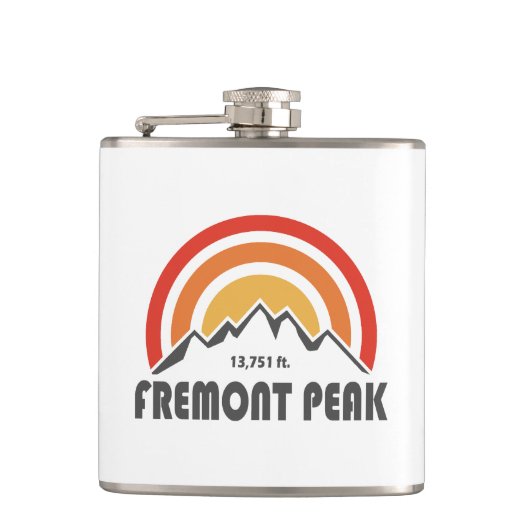 Fremont Peak Wyoming Flachmann (Vorderseite)