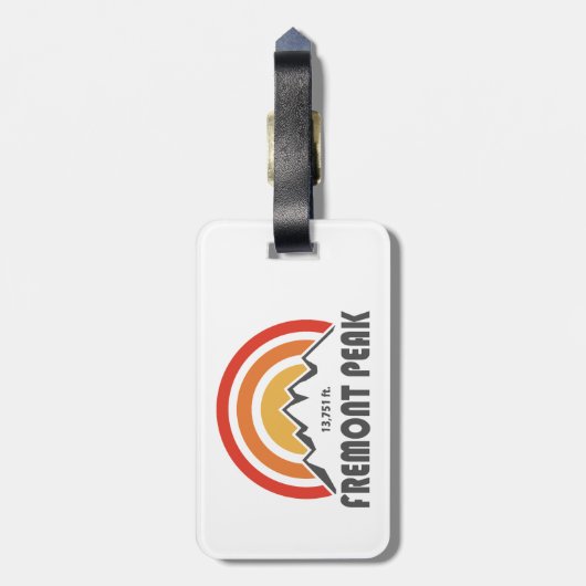 Fremont Peak Wyoming Gepäckanhänger (Rückseite vertikal)