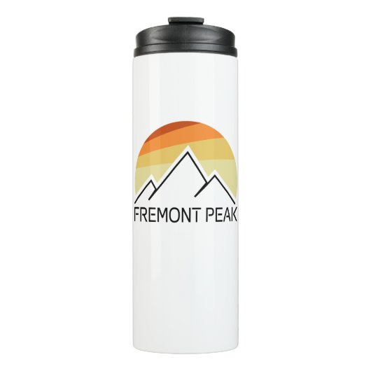 Fremont Peak Wyoming Retro Thermosbecher (Vorderseite)
