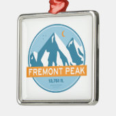 Fremont Peak Wyoming Stars Moon Ornament Aus Metall (Links)