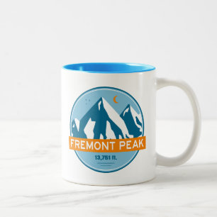 Fremont Peak Wyoming Stars Moon Zweifarbige Tasse
