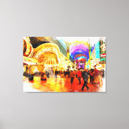 Fremont Street Experience Las Vegas Canvas Print Leinwanddruck