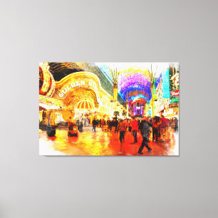Fremont Street Experience Las Vegas Canvas Print Leinwanddruck