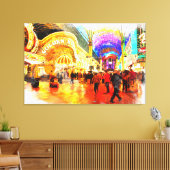 Fremont Street Experience Las Vegas Canvas Print Leinwanddruck (Insitu (Wohnzimmer))