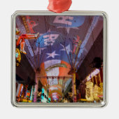Fremont Street Experience Silbernes Ornament (Vorne)