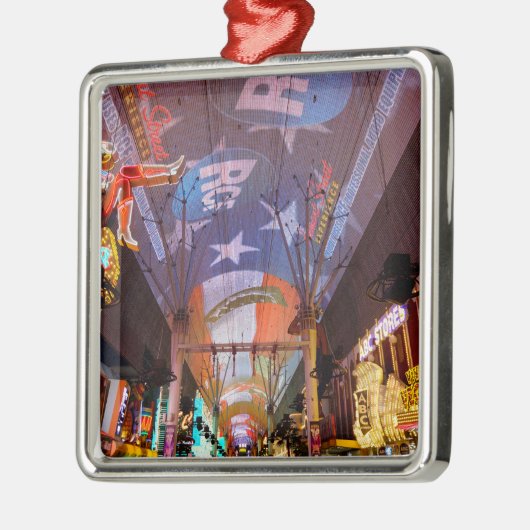 Fremont Street Experience Silbernes Ornament (Links)