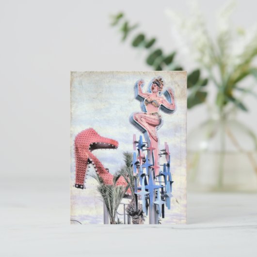 Fremont Street Las Vegas Nevada Postcard Postkarte (Stehend Vorderseite)