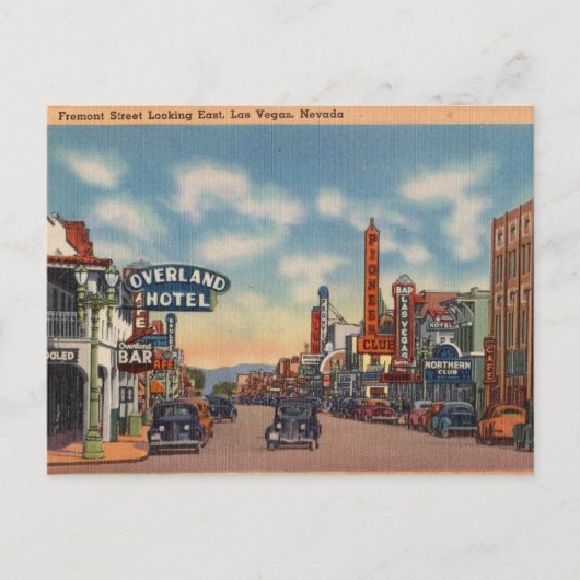 Fremont Street, Las Vegas, Nevada Postkarte (Vorderseite)