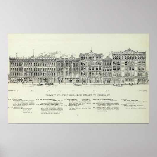 Fremont West side Market and Mission Poster (Vorne)