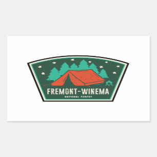 Fremont-Winema National Forest Camping Rechteckiger Aufkleber