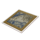 French Alps Gold Silber + Lapis Keramikfliese (Seite)
