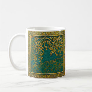 French Alps Gold  Zitronen Teal Schattierungen  Kaffeetasse