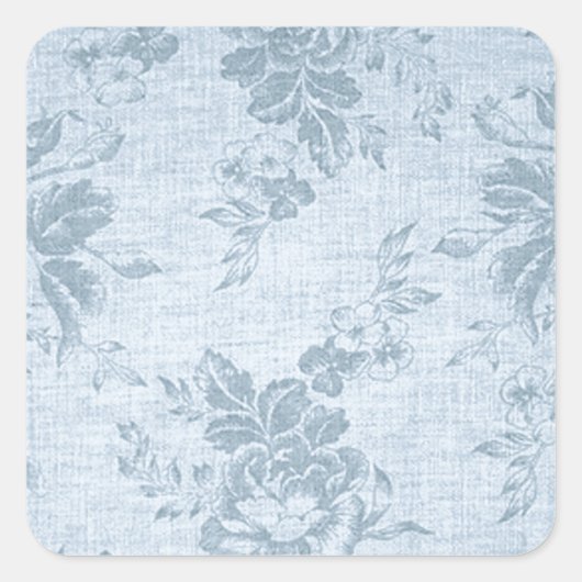 French Amour Quadratischer Aufkleber (Vorderseite)