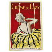 French art nouveau beauty Creme de Luzy advertisem Mittlere Geschenktüte (Rückseite)