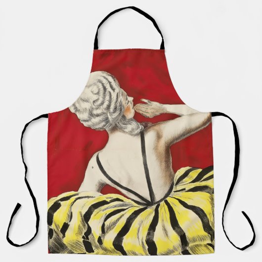 French art nouveau beauty Creme de Luzy advertisem Schürze (Vorderseite)