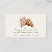 French Artisan Cafe Bakery Patisserie Photo Visitenkarte (Vorderseite)