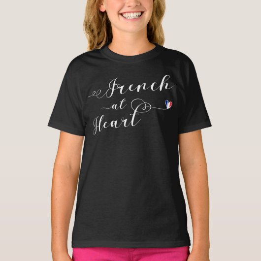 French at Heart Teirt, Frankreich T-Shirt (Vorderseite)