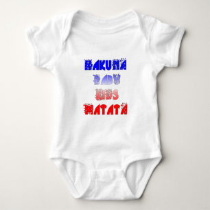 French Baby Kids Hakuna Matata.png Baby Strampler