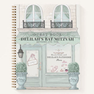 French Bakery Patisserie Gr Bat Mitzvah Gästebuch Notizblock