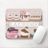 French Bakery Shop Pastries Macarons Tortes Mousepad (Mit Mouse)