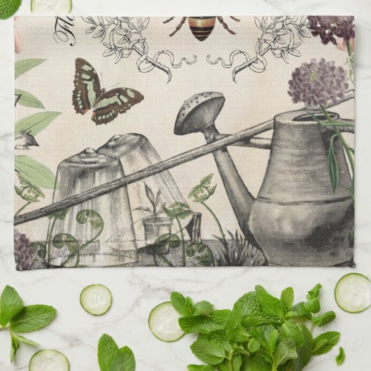 FRENCH BEE GARDEN GESCHIRRTUCH (Gefaltet)